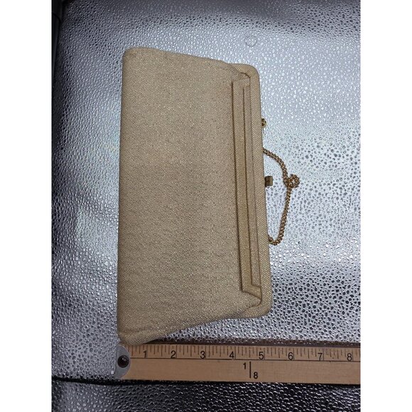 Vintage Gold Mesh Evening Clutch Bag With Chain Strap - Picture 8 of 8